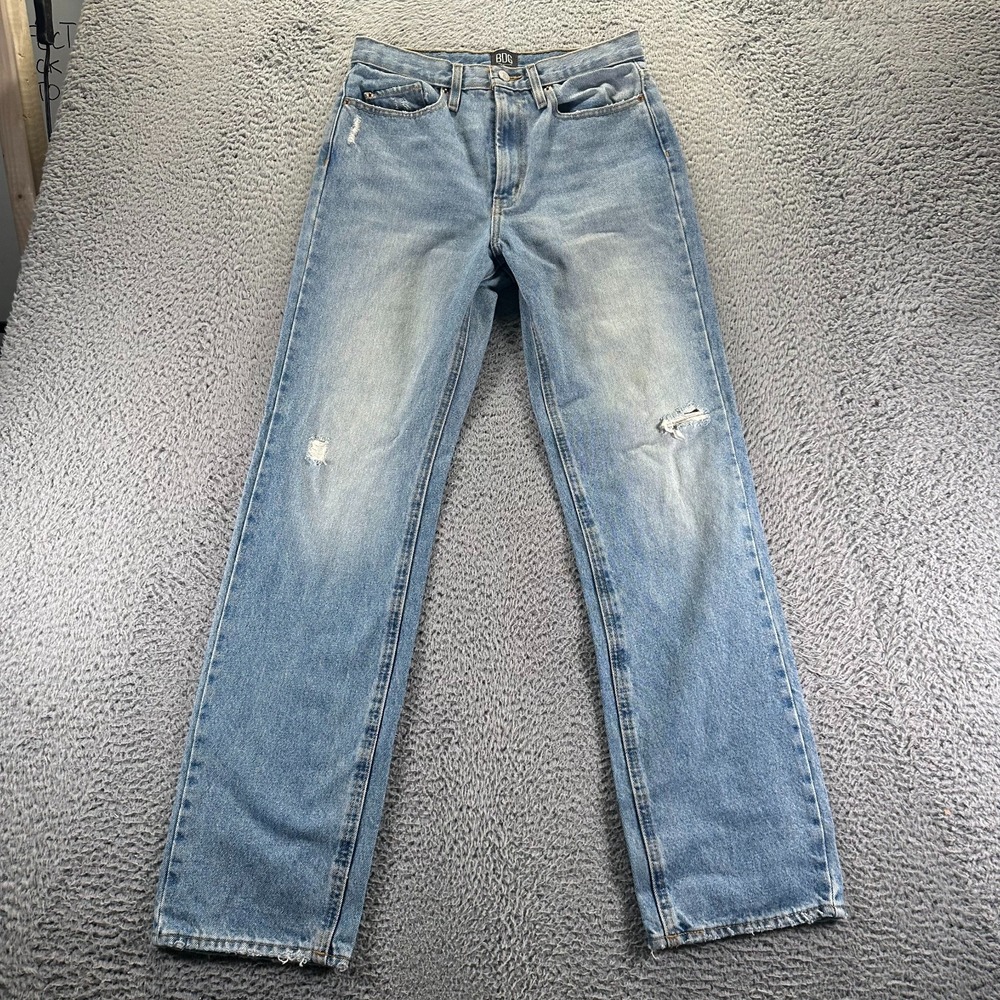 Urban Outfitters BDG Stacked Jeans Womens 30x33 Blue Cotton Denim Straight Faded